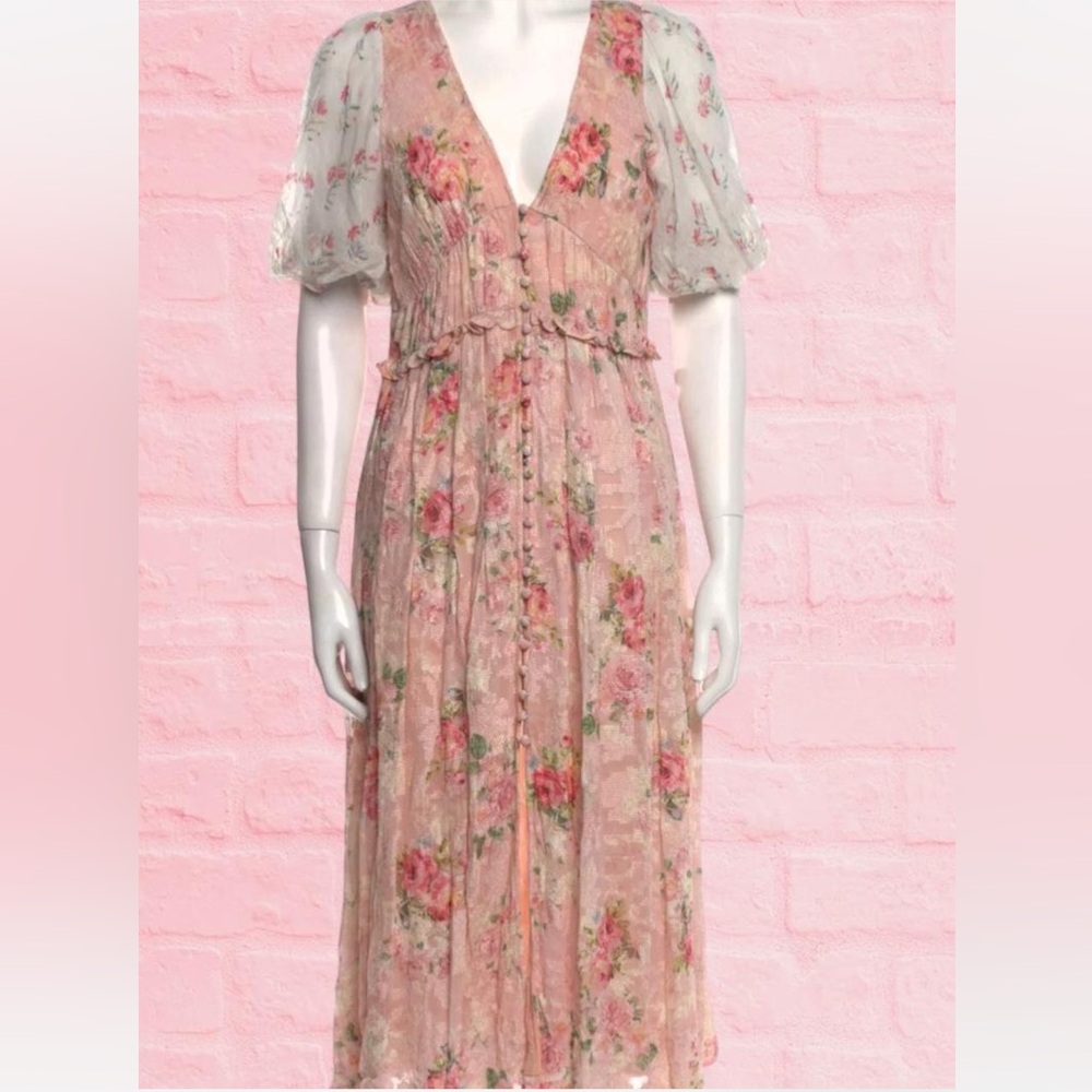 Hemant & Nandita Floral Pink Dress